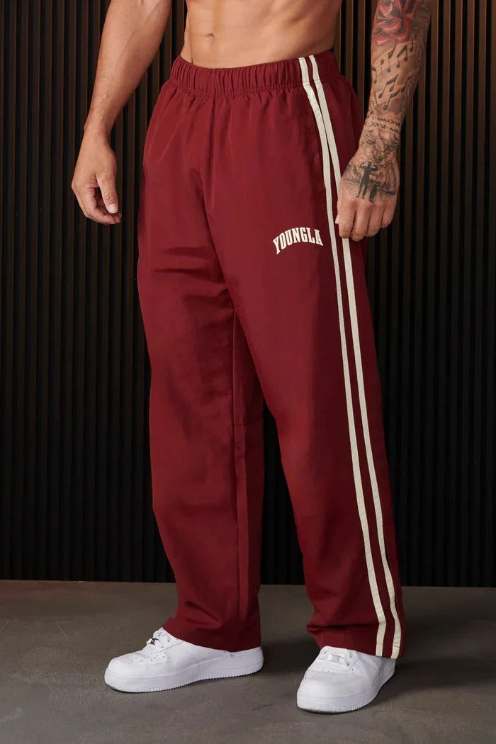 Men's Sports Trousers with Double Stripes | Breathable & Flexible