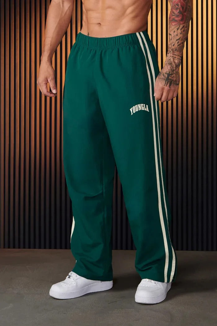 Men's Sports Trousers with Double Stripes | Breathable & Flexible