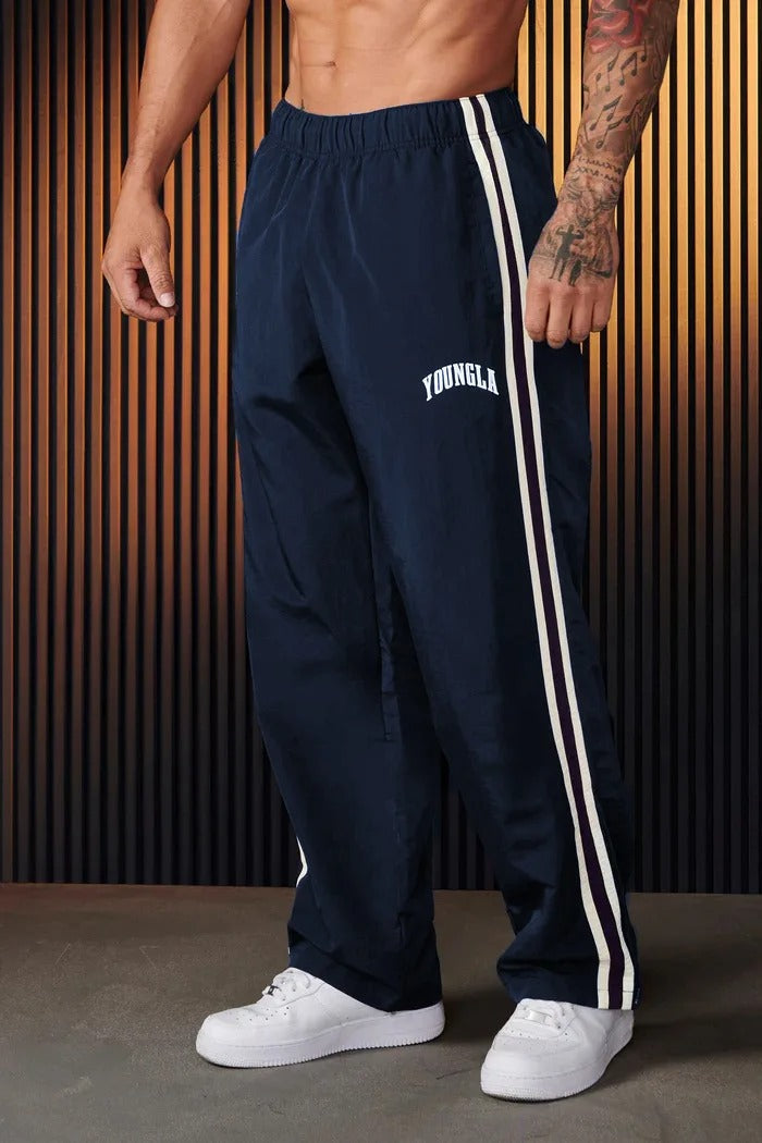 Men's Sports Trousers with Double Stripes | Breathable & Flexible