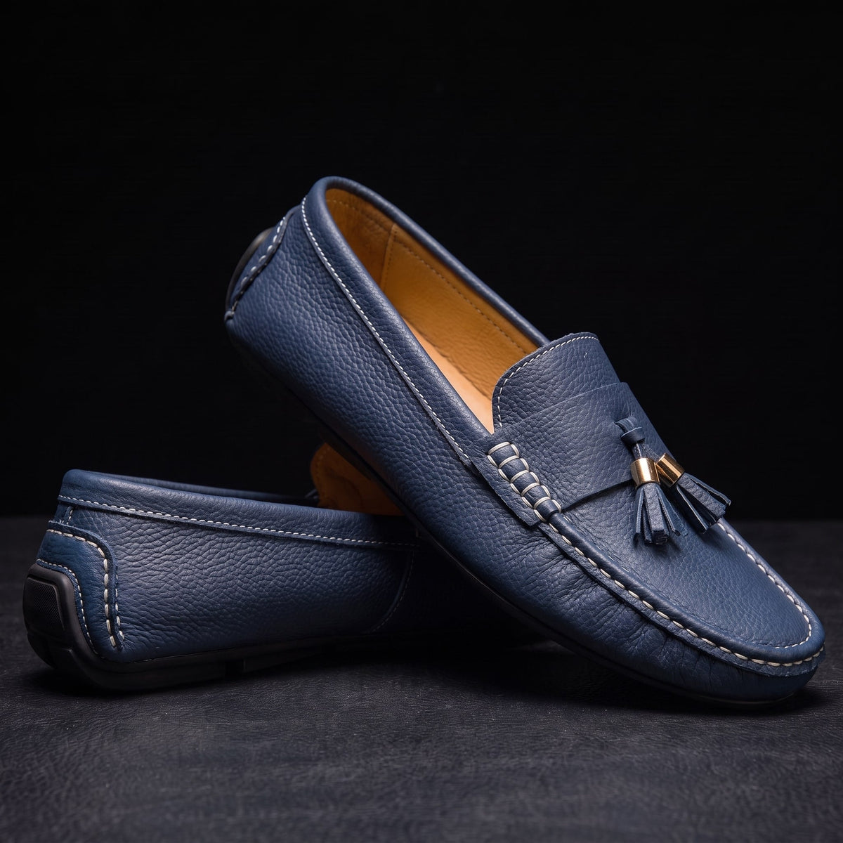 Ochre Tassel Loafers