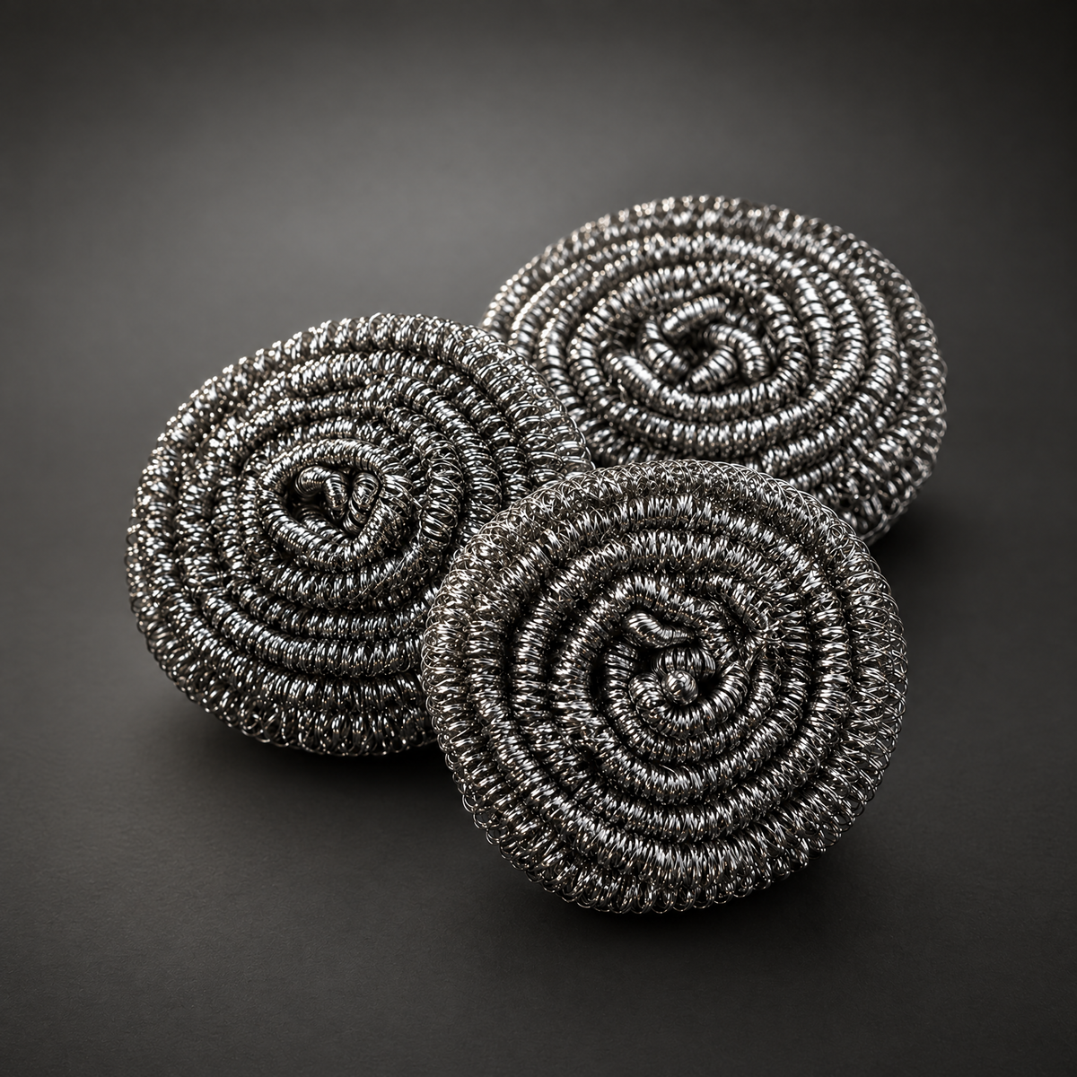 Titanium Pan Scrubbers | Rust-Proof Cleaning Coils (Set of 3)