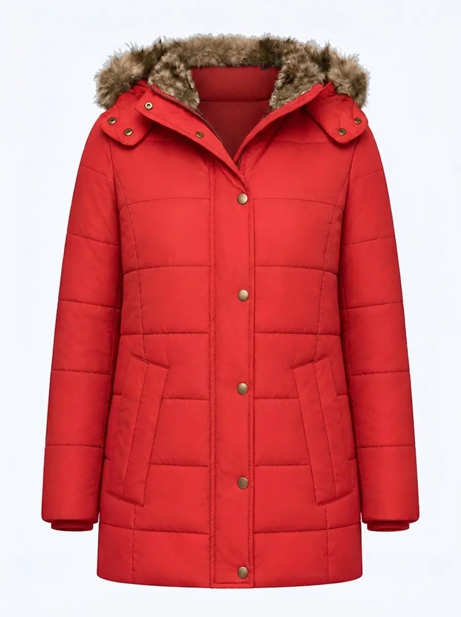 Warm Winter Coat with Fur Lining