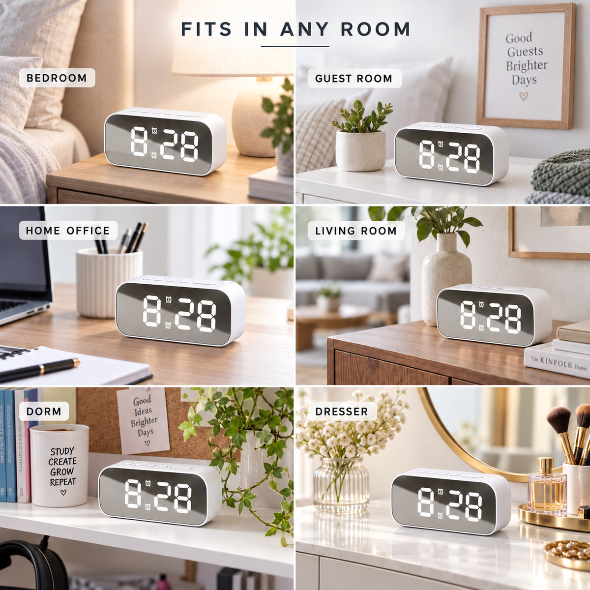 Thrives Outdoor | Lumenoct Modern LED Digital Alarm Clock