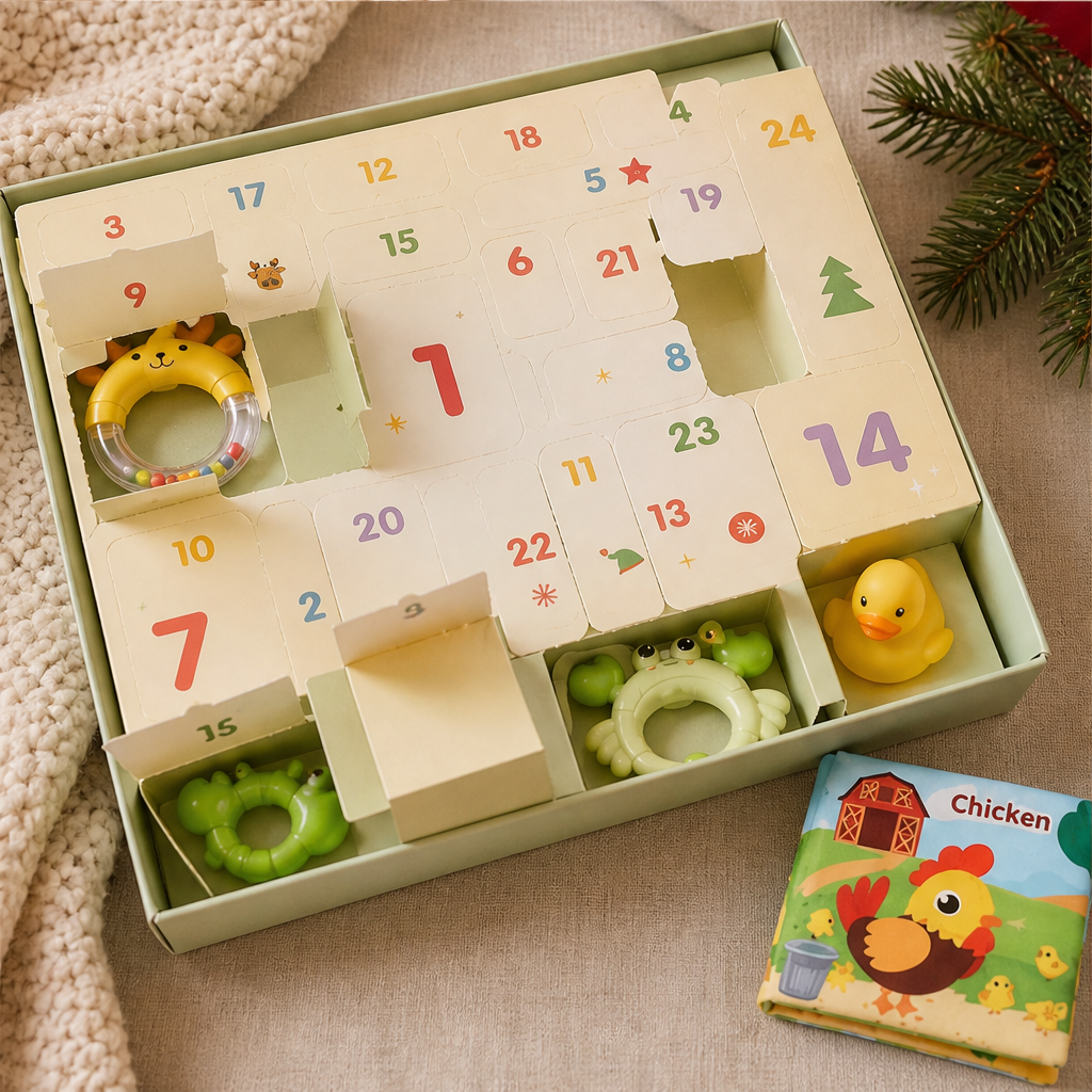 24-Day Baby Advent Calendar with Sensory Toys