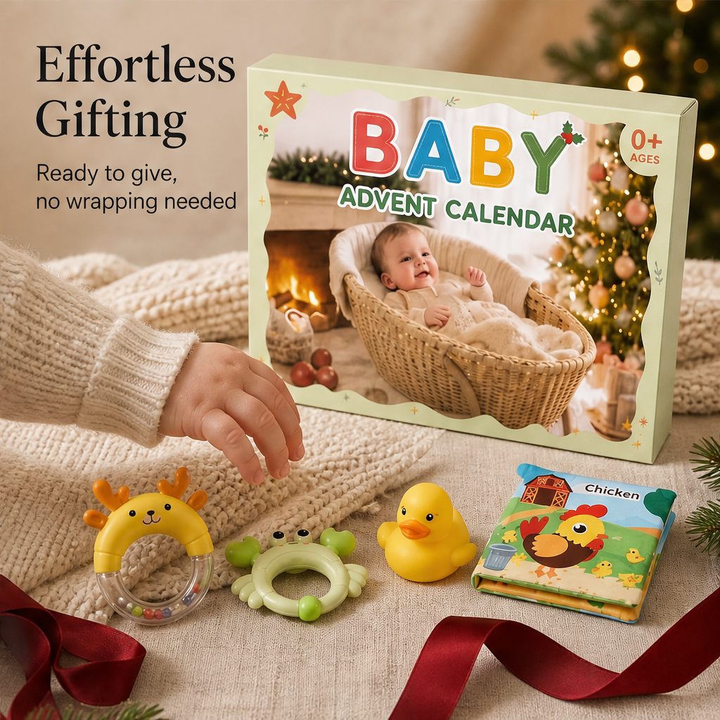 24-Day Baby Advent Calendar with Sensory Toys