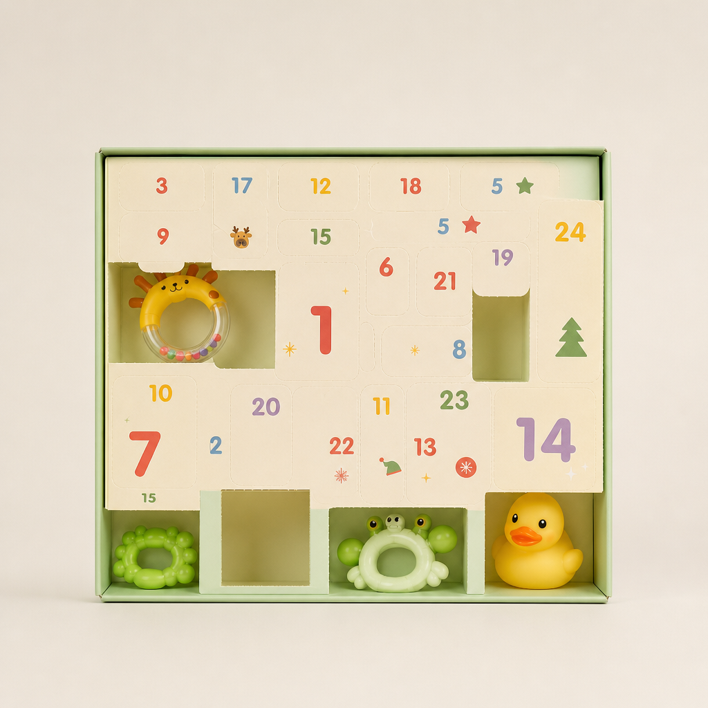 24-Day Baby Advent Calendar with Sensory Toys