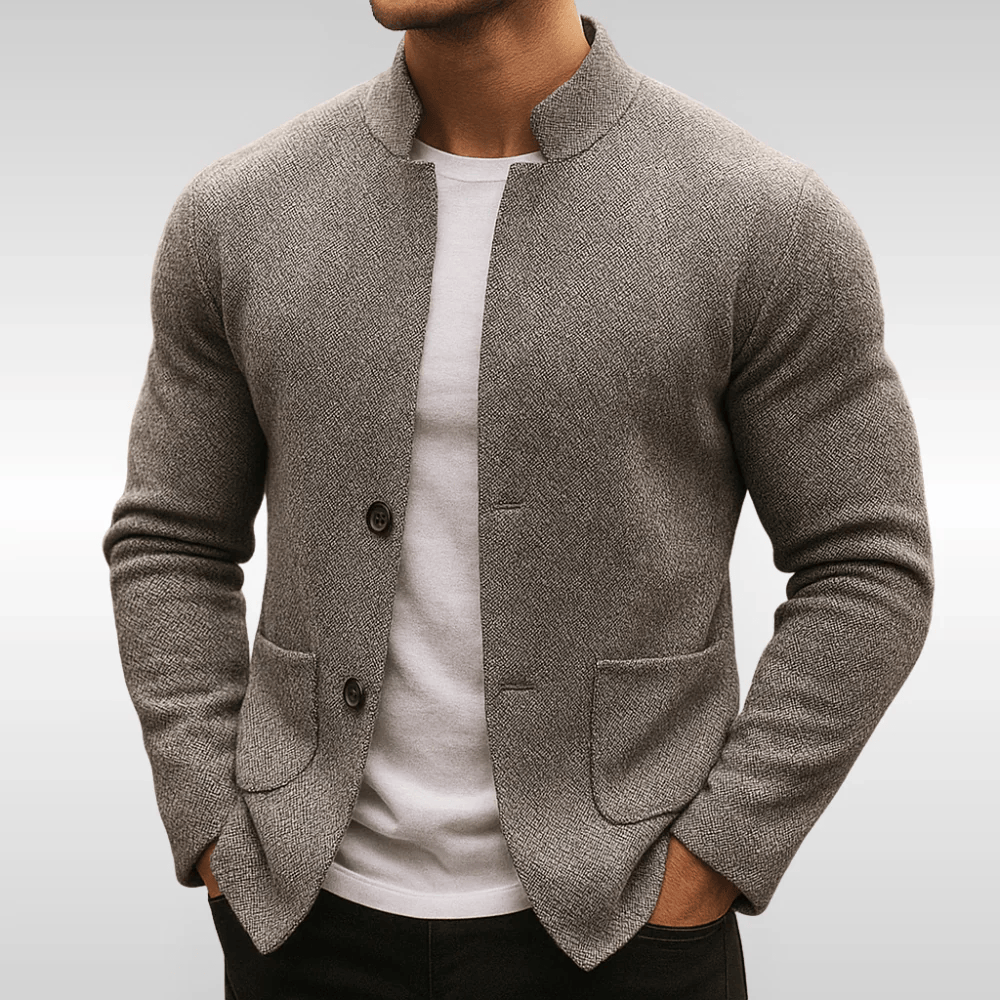 Classic Textured Pocket Cardigan