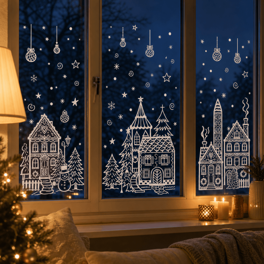 Reusable Christmas Window Clings