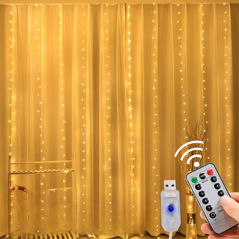 CurtainLights: Easy to Install Cozy LED String Curtain Lights