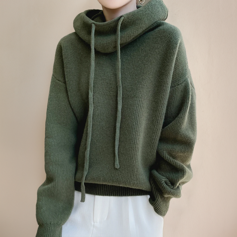 Merino Wool Women's Turtleneck Sweater