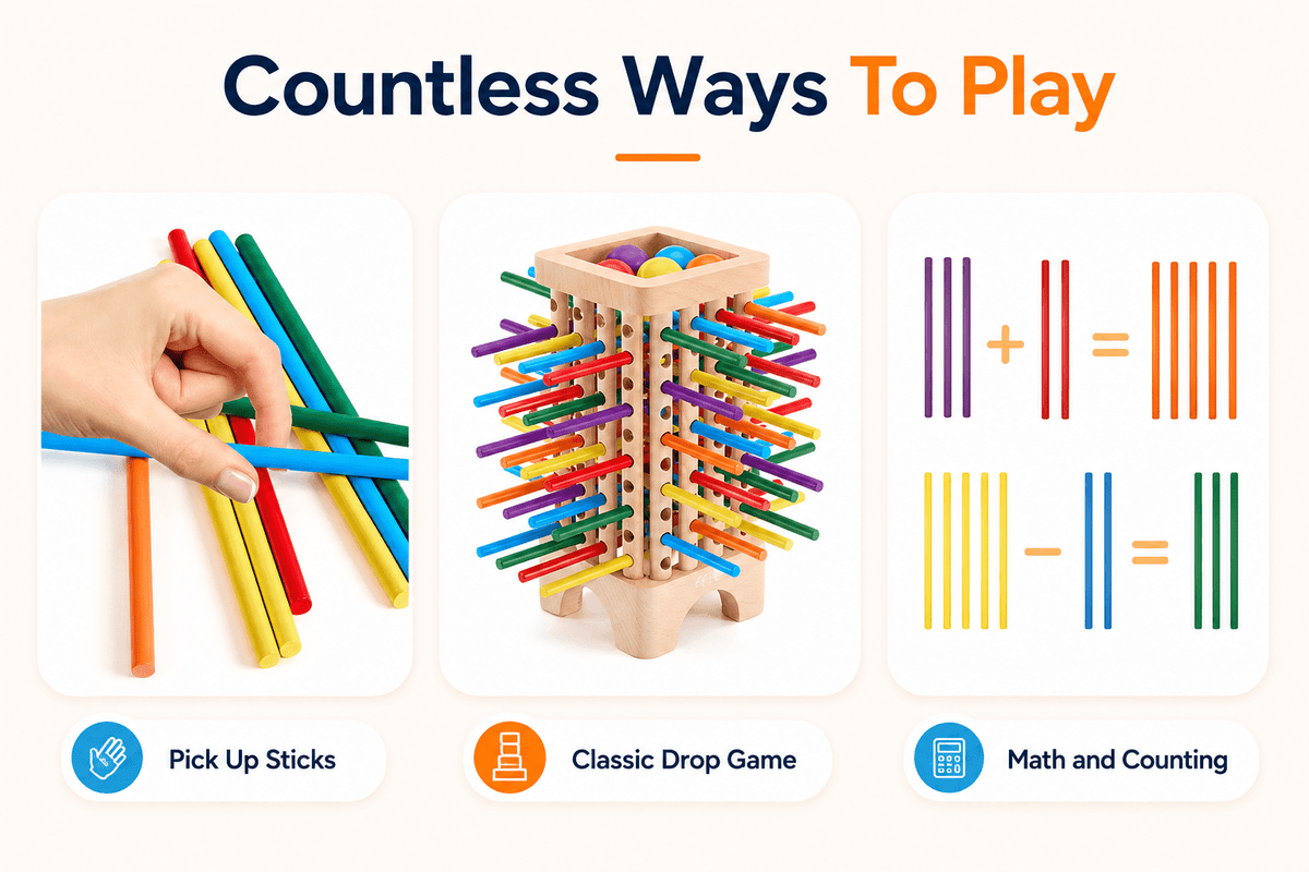 Stick Drop Tower Game
