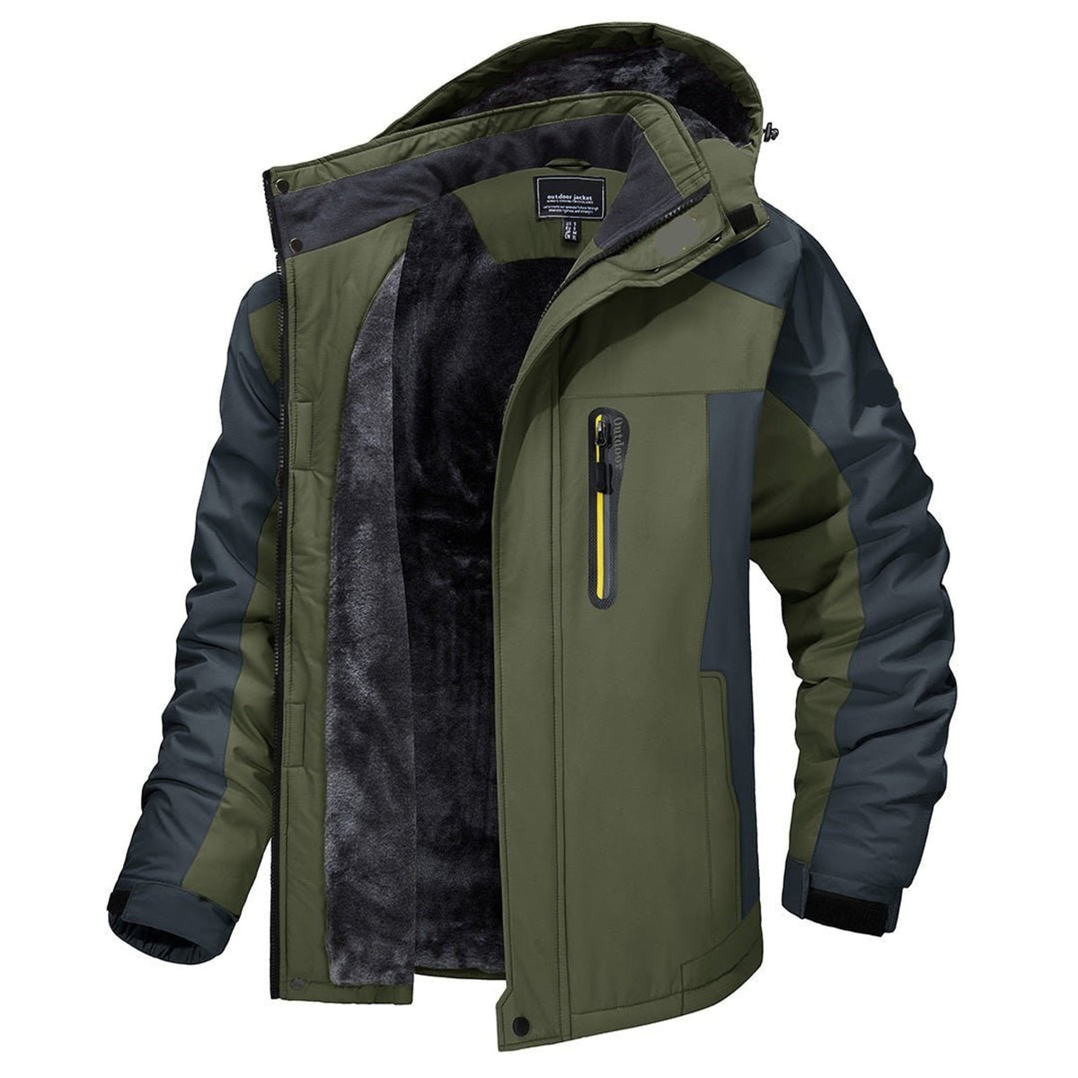 Performance Winter Jacket with Waterproof Detachable Lining and Fabric Shell