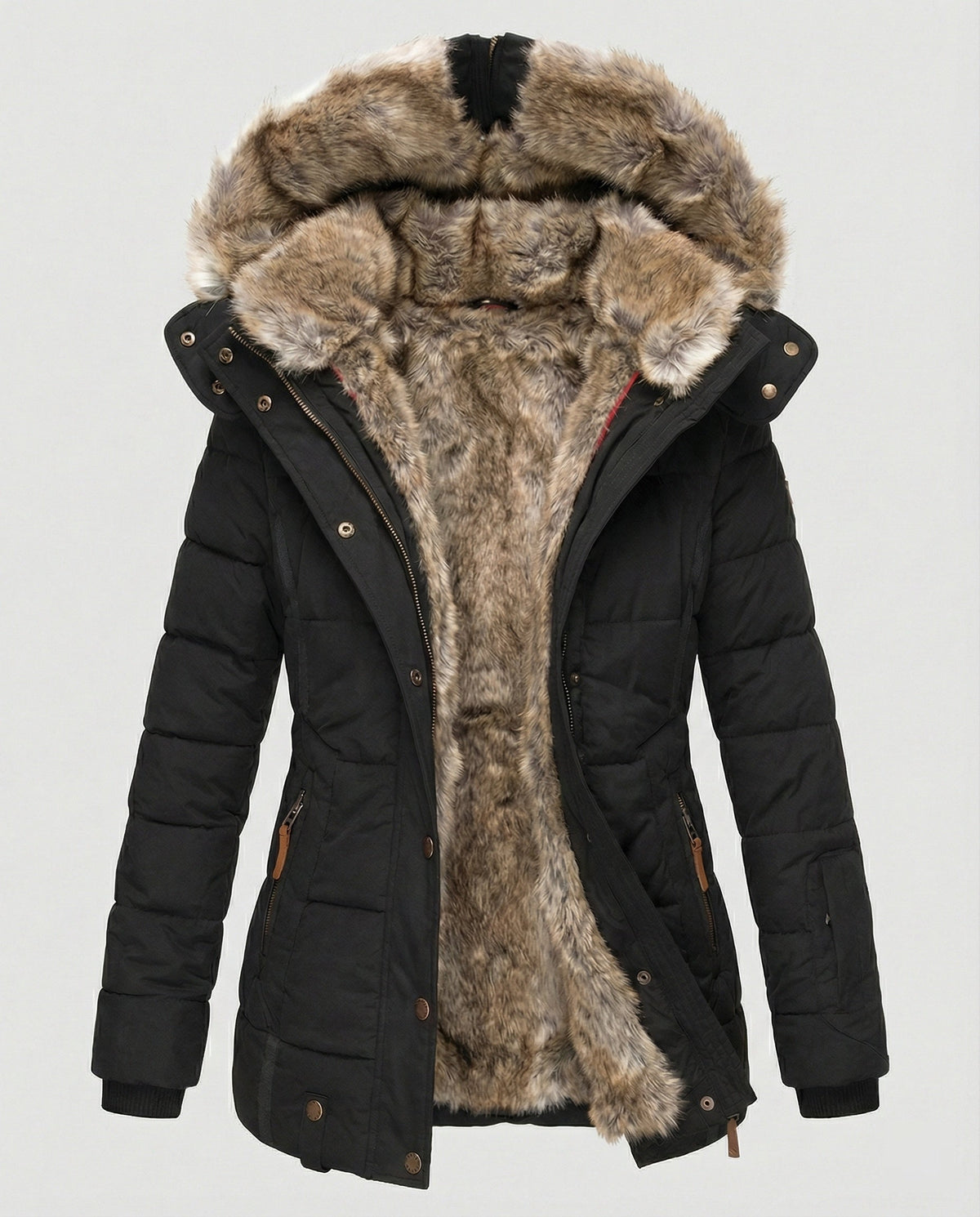 Warm Waterproof Winter Jacket with Inner Lining and Hood