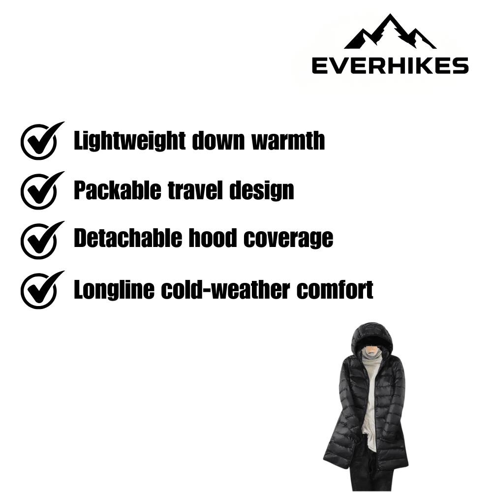 Puffer Coat, Lightweight Packable Down Coat