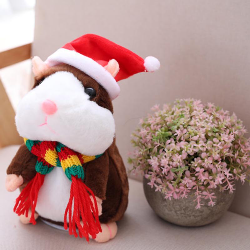 Talking Hamster Plush – Repeats Whatever You Say, Auto Head-Shaking, Hilarious Fun for Kids & Adults