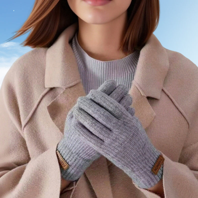Warm Thermal Knitted Gloves with Touchscreen