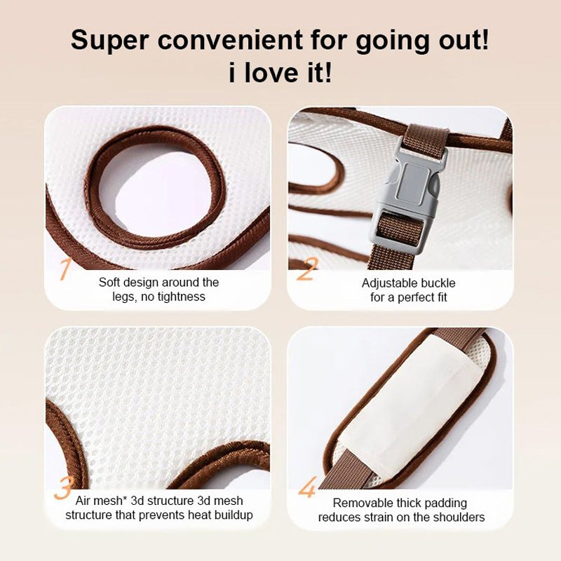 Portable Breathable Pet Carrier Sling & Backpack