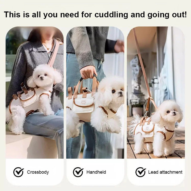 Portable Breathable Pet Carrier Sling & Backpack