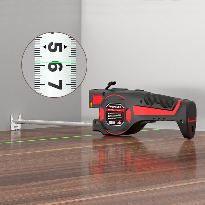 2-in-1 Tape Measure | Precise Measuring & Alignment with Integrated Laser