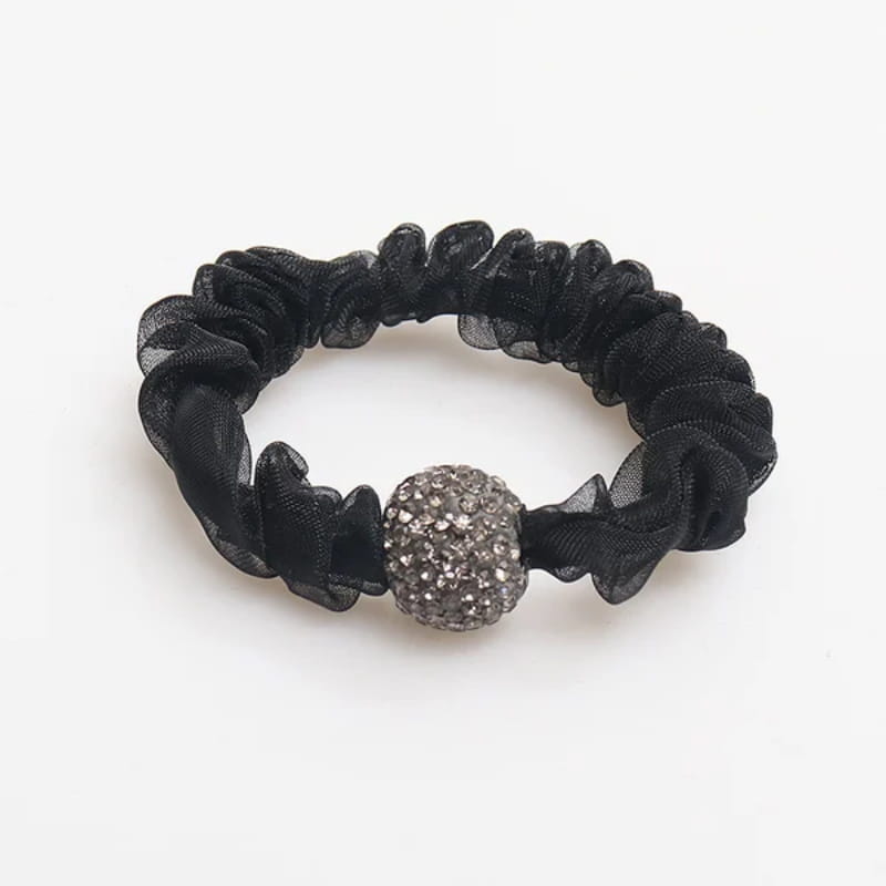 Rhinestone Mesh Hair Tie