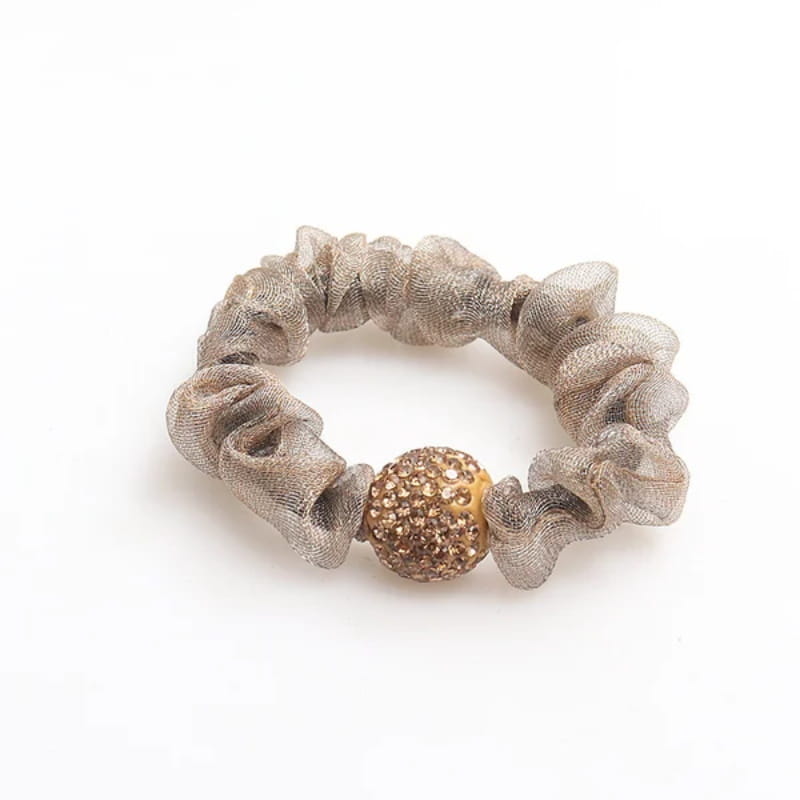 Rhinestone Mesh Hair Tie
