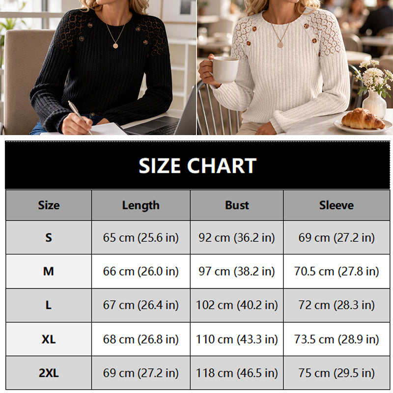 Long-Sleeved, Ribbed Knit Casual Top for Women