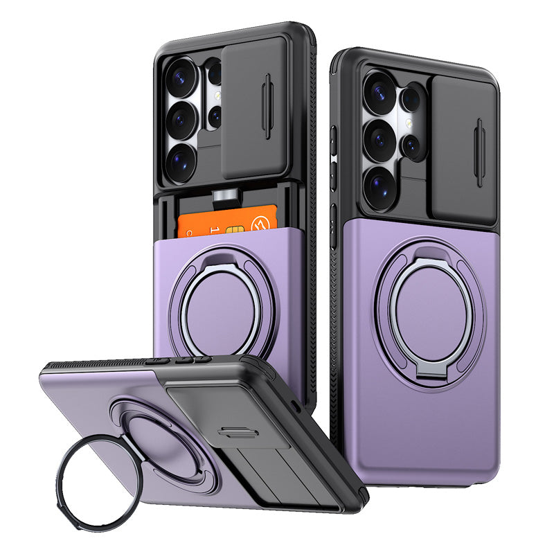 2-in-1 Shock-Resistant Phone Case with Hidden Card Holder