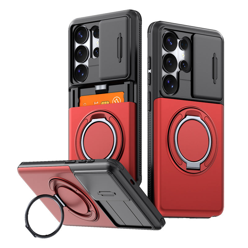2-in-1 Shock-Resistant Phone Case with Hidden Card Holder