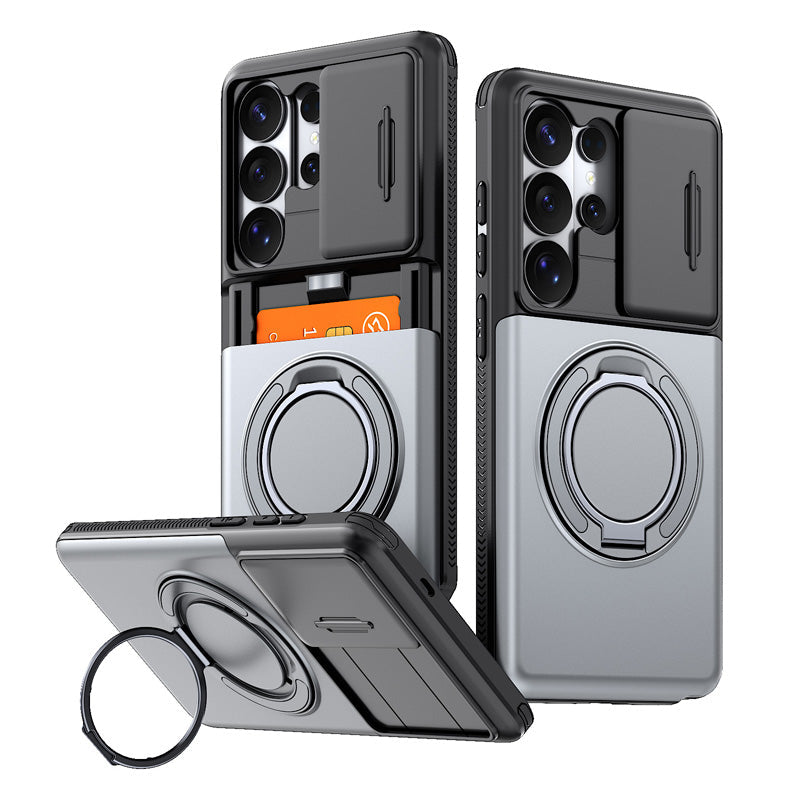 2-in-1 Shock-Resistant Phone Case with Hidden Card Holder