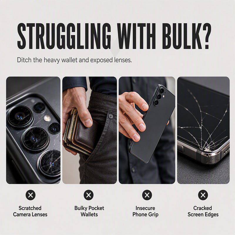 2-in-1 Shock-Resistant Phone Case with Hidden Card Holder
