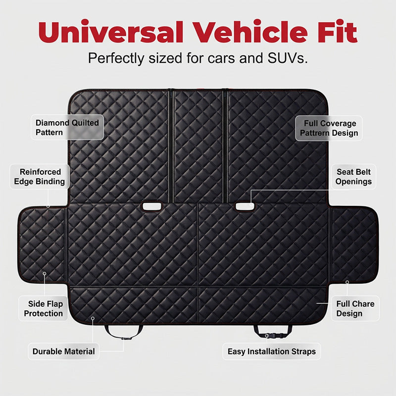 Foldable Dog Car Seat – Waterproof Oxford, Protective & Comfortable