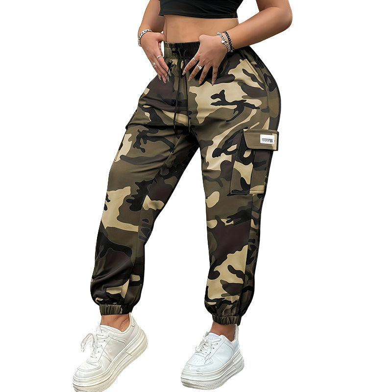 Women's Stretch High-Waist Cargo Joggers