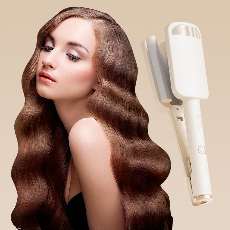 32mm Wave Curling Iron – Large Bouncy Curls, 4 Adjustable Heat Settings and Negative Ion Treatment – Salon-Quality Styling at Home