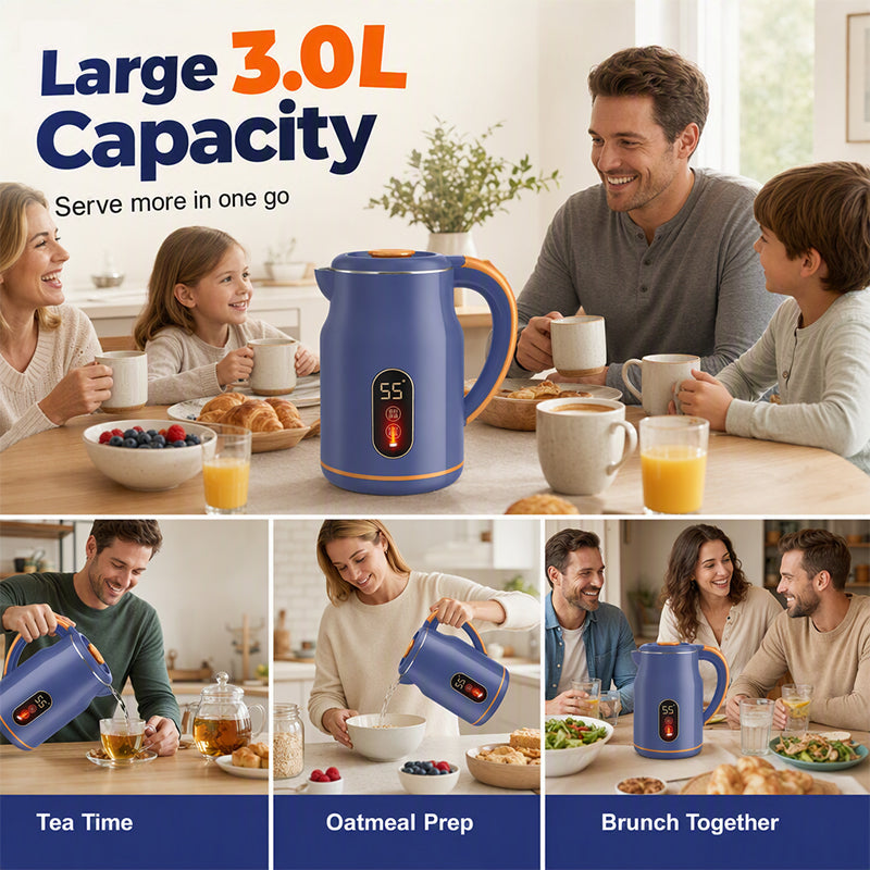 Smart Electric Kettle – Fast Boil, Constant Warmth, Safe Design