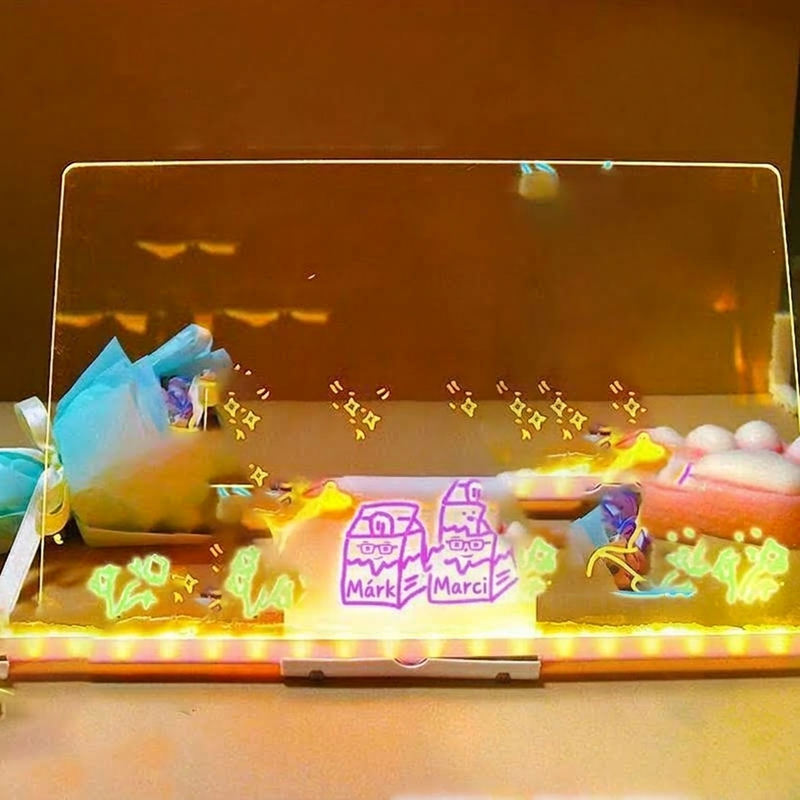 Illuminated Wipeable Drawing Board for Children