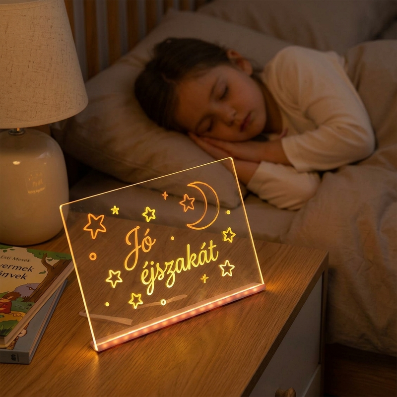 Illuminated Wipeable Drawing Board for Children