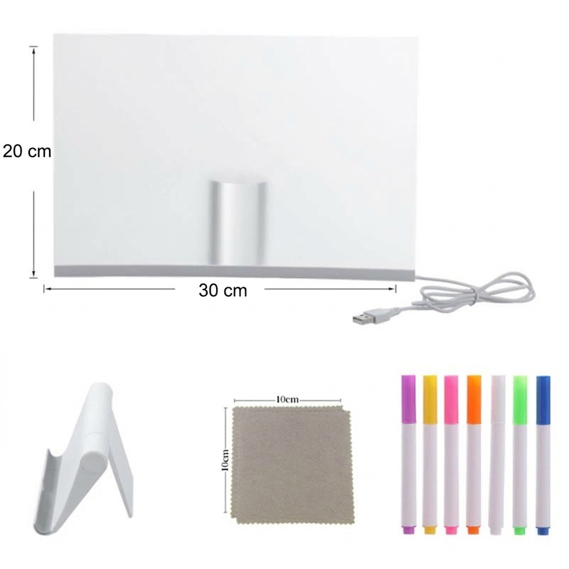 Illuminated Wipeable Drawing Board for Children