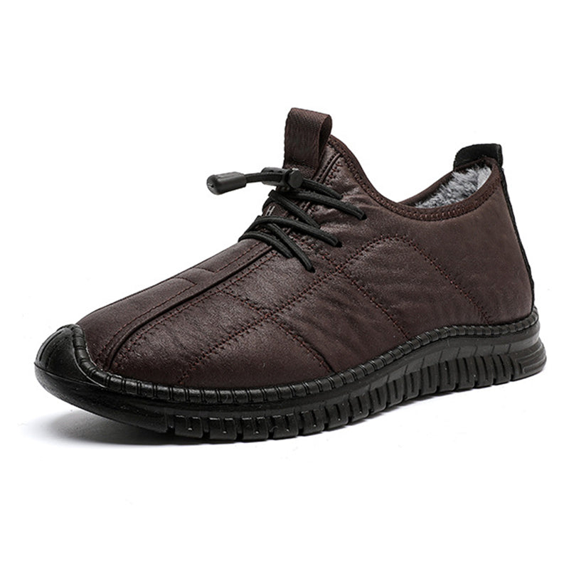 Men's Shoes with Plush Lining and Non-Slip Hiking Boots – Warm, Comfortable and Perfect for Winter and Outdoors