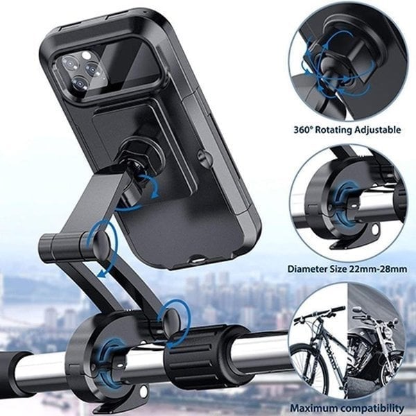 Waterproof Phone Holder for Bicycles and Motorcycles