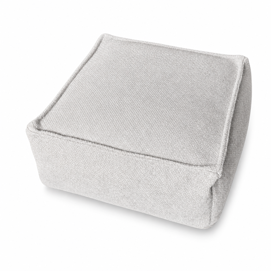 Storage Stool Cover: Fill with Clothes, Wide Zipper, Washable, 45x45x23cm