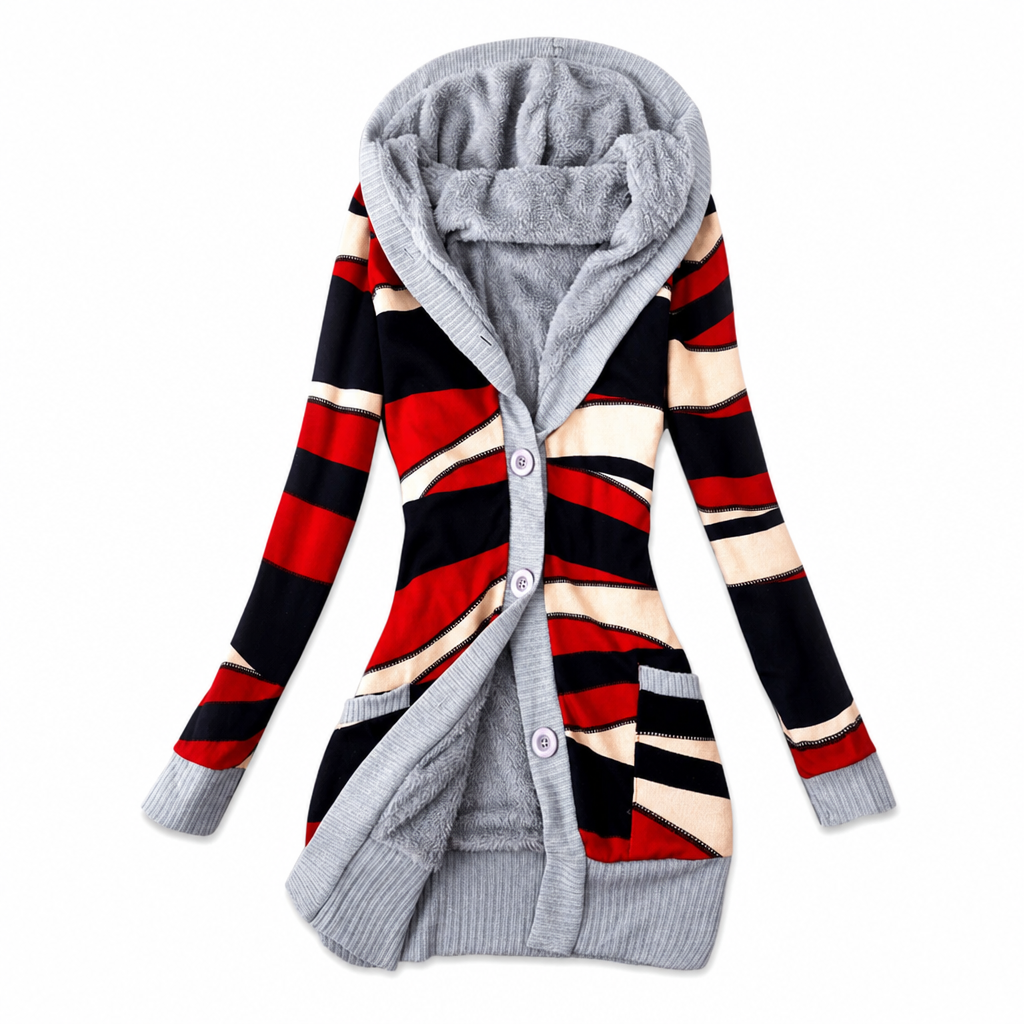 Mid-Length Cotton Hoodie for Women