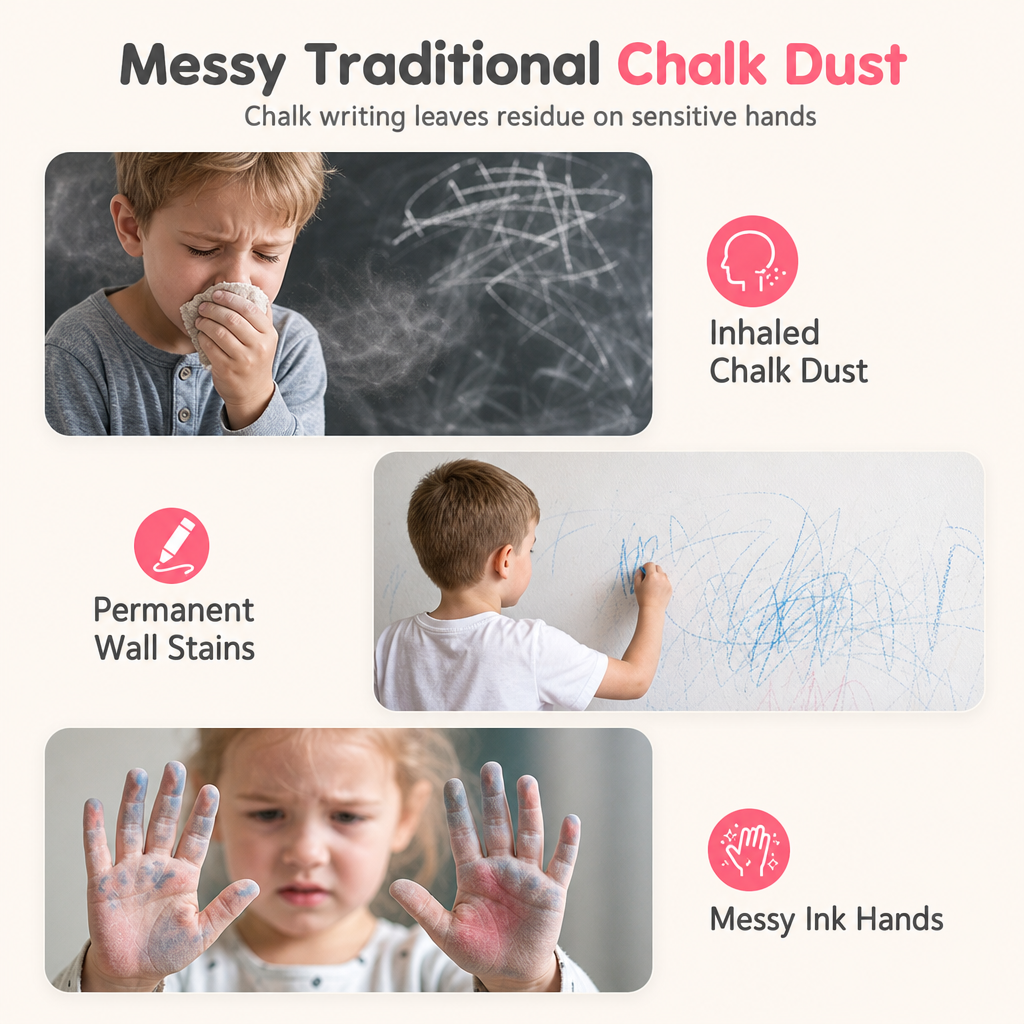 Kids Magnetic Drawing Board – Dust-free, Colorful, Safe