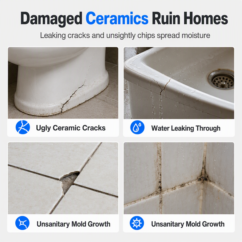 Fast-Drying Repair Paste for Tiles and Ceramics