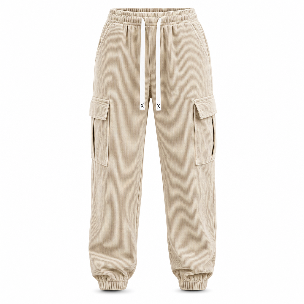 Relaxed Corduroy Joggers for Women