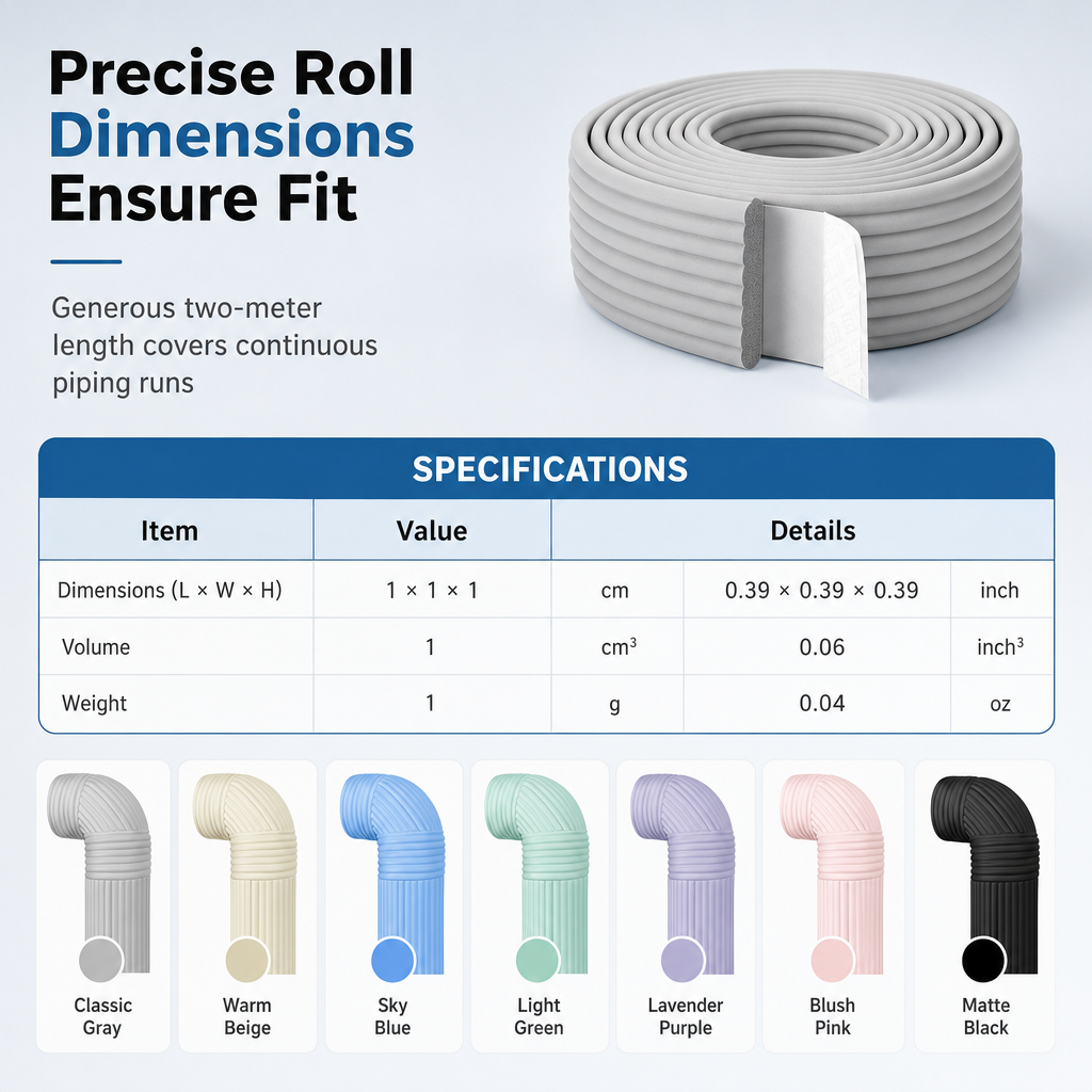 Self-Adhesive Insulation Pipe, Protects Water Pipes Against Freezing Outdoors