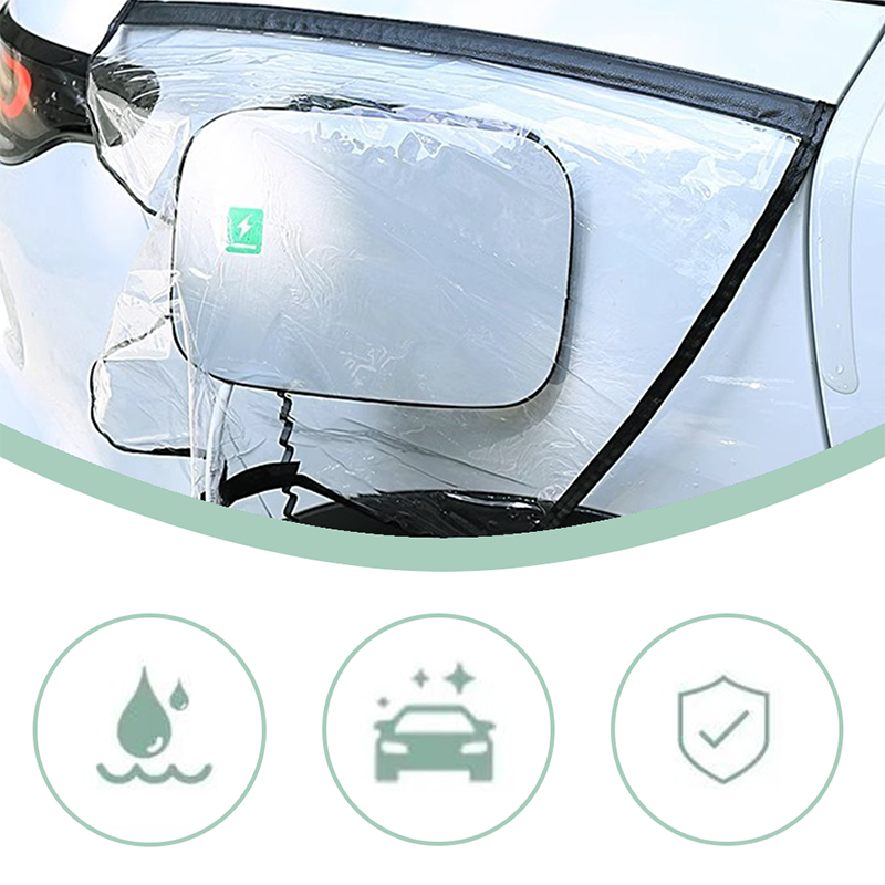 Magnetic Waterproof Charging Port Cover for Electric Vehicle – Protects Against Rain, Snow, Dust and Insects – Perfect for All Weather