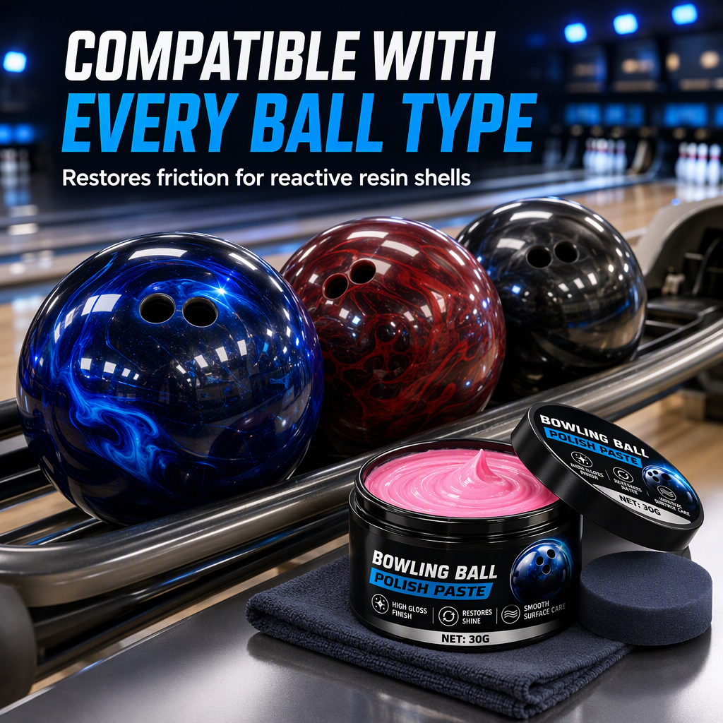 Polishing Paste for Bowling Balls that Restores Surface Shine and Provides a Smooth Finish