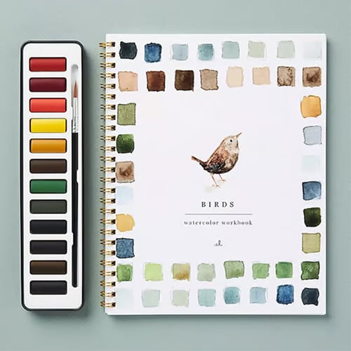 Step-by-Step Watercolor Workbook for Beginners - Art Painting Book