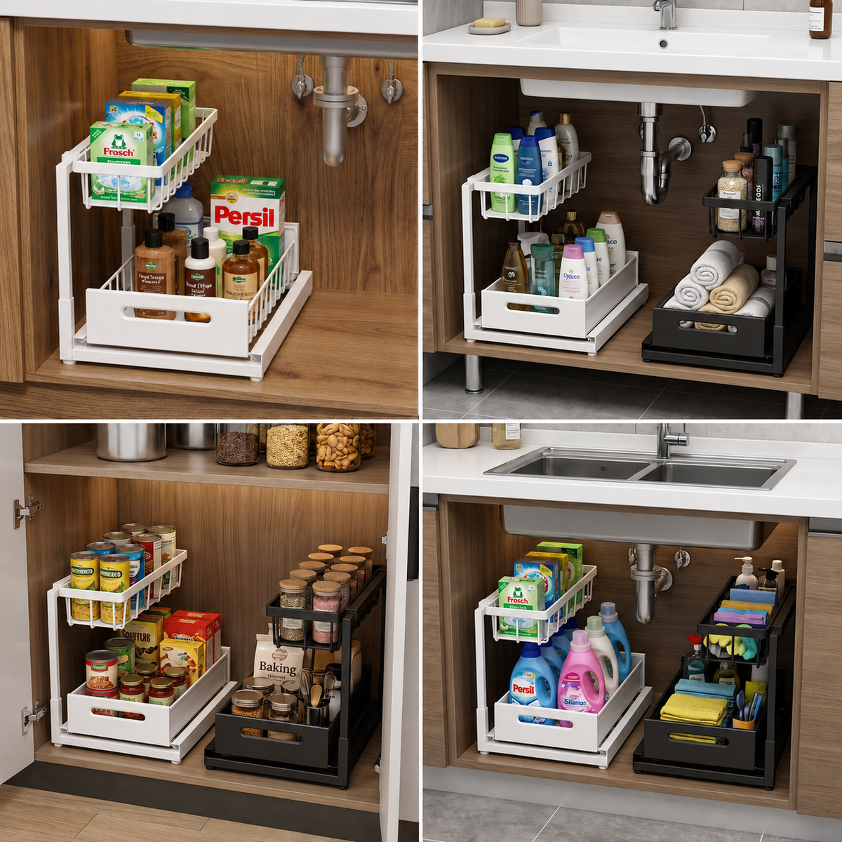 2-Tier Pull-Out Under-Sink Organizer