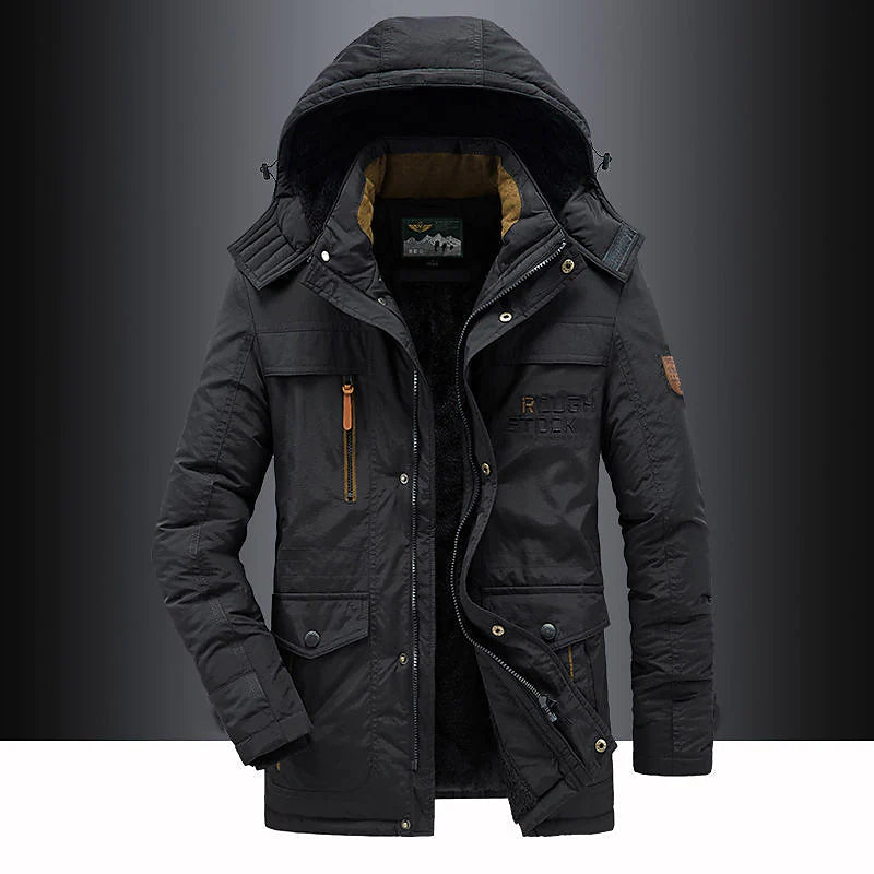 Men's Parka with Fleece Lining